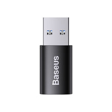 Заредете изображение във визуализатора на галерията – Baseus Ingenuity Series Mini USB 3.1 OTG to USB Type C adapter black (ZJJQ000101) - TopMag

