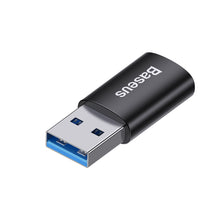 Заредете изображение във визуализатора на галерията – Baseus Ingenuity Series Mini USB 3.1 OTG to USB Type C adapter black (ZJJQ000101) - TopMag
