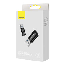 Заредете изображение във визуализатора на галерията – Baseus Ingenuity Series Mini USB 3.1 OTG to USB Type C adapter black (ZJJQ000101) - TopMag
