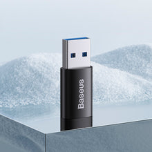 Заредете изображение във визуализатора на галерията – Baseus Ingenuity Series Mini USB 3.1 OTG to USB Type C adapter black (ZJJQ000101) - TopMag
