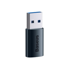 Заредете изображение във визуализатора на галерията – Baseus Ingenuity Series Mini USB 3.1 OTG to USB Type C adapter blue (ZJJQ000103) - TopMag
