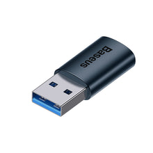 Заредете изображение във визуализатора на галерията – Baseus Ingenuity Series Mini USB 3.1 OTG to USB Type C adapter blue (ZJJQ000103) - TopMag
