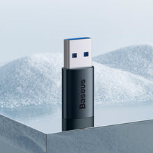 Заредете изображение във визуализатора на галерията – Baseus Ingenuity Series Mini USB 3.1 OTG to USB Type C adapter blue (ZJJQ000103) - TopMag
