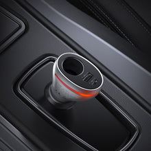 Заредете изображение във визуализатора на галерията – Ugreen USB Type C / USB QC PD 24W car charger with 12V cigarette lighter socket silver (CD204) - TopMag
