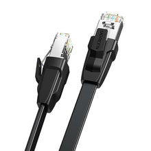 Заредете изображение във визуализатора на галерията – Ugreen LAN cable Ethernet Cat.8 U / FTP flat 2m black (NW134) - TopMag
