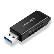 Заредете изображение във визуализатора на галерията – Ugreen portable TF / SD card reader for USB 3.0 black (CM104) - TopMag
