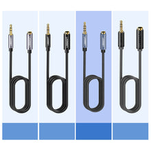 Заредете изображение във визуализатора на галерията – Ugreen adapter cable extension AUX mini jack 3.5 mm 2m blue (AV118) - TopMag
