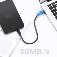 Заредете изображение във визуализатора на галерията – Ugreen 5 pin gold-plated USB cable - mini USB 0.25m black (US132) - TopMag
