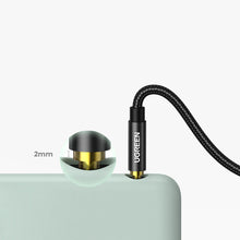 Заредете изображение във визуализатора на галерията – Ugreen audio cable 2 x mini jack 3.5mm 2m black (50363 AV112) - TopMag
