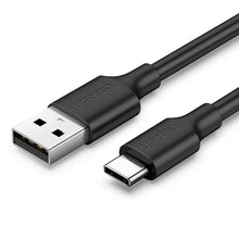 Заредете изображение във визуализатора на галерията – Ugreen cable USB cable - USB Type C Quick Charge 3.0 3A 0.25m black (US287 60114) - TopMag
