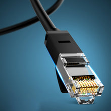 Заредете изображение във визуализатора на галерията – Ugreen flat LAN Ethernet Cat. 6 10m black (NW102) - TopMag
