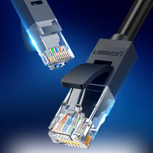 Заредете изображение във визуализатора на галерията – Ugreen flat LAN Ethernet Cat. 6 12m black (NW102) - TopMag
