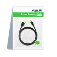 Заредете изображение във визуализатора на галерията – Ugreen 5 pin gold-plated USB cable - mini USB 0.5m black (US132) - TopMag

