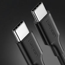 Заредете изображение във визуализатора на галерията – Ugreen USB Type C charging and data cable 3A 1m black (US286) - TopMag
