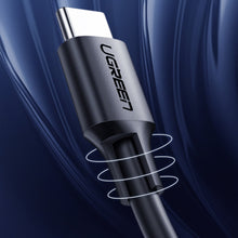 Заредете изображение във визуализатора на галерията – Ugreen USB Type C charging and data cable 3A 2m black (US286) - TopMag
