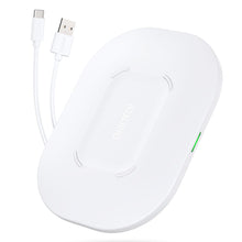 Заредете изображение във визуализатора на галерията – Choetech wireless fast charger kit 15W LED white (T550-F) + USB charger 18W Power Delivery white (Q5003-EU) + power cable (AC) - TopMag
