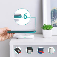 Заредете изображение във визуализатора на галерията – Choetech wireless fast charger kit 15W LED white (T550-F) + USB charger 18W Power Delivery white (Q5003-EU) + power cable (AC) - TopMag
