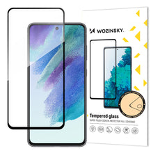 Заредете изображение във визуализатора на галерията – Wozinsky Tempered Glass Full Glue Super Tough Screen Protector Full Coveraged with Frame Case Friendly for Samsung Galaxy S21 FE black - TopMag
