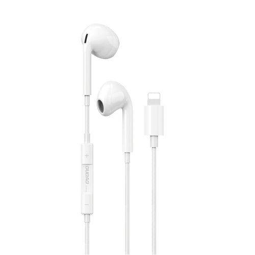 Dudao X14PROL-W1 Earphones with Lightning Connector white (X14PROL-W1) - TopMag