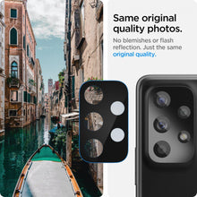 Заредете изображение във визуализатора на галерията – Spigen OptikCamera Protector Camera Island Tempered Glass (2 pcs) for Samsung Galaxy A33 5G / A53 5G / A73 5G Black - TopMag
