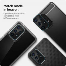 Заредете изображение във визуализатора на галерията – Spigen OptikCamera Protector Camera Island Tempered Glass (2 pcs) for Samsung Galaxy A33 5G / A53 5G / A73 5G Black - TopMag
