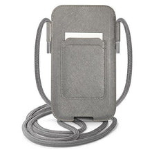 Заредете изображение във визуализатора на галерията – Guess Torebka GUPHLPSASBGR 6,7" szary/grey Saffiano Strap - TopMag
