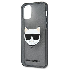 Заредете изображение във визуализатора на галерията – Karl Lagerfeld KLHCP12LCHTUGLB iPhone 12 Pro Max 6,7" czarny/black hardcase Glitter Choupette - TopMag
