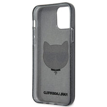 Заредете изображение във визуализатора на галерията – Karl Lagerfeld KLHCP12LCHTUGLB iPhone 12 Pro Max 6,7" czarny/black hardcase Glitter Choupette - TopMag
