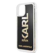 Заредете изображение във визуализатора на галерията – Karl Lagerfeld KLHCN58KAGBK iPhone 11 Pro czarny/black Karl logo Glitter

