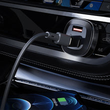 Заредете изображение във визуализатора на галерията – Acefast car charger usb a + 2 x typ c qc4.0 pd66w pps afc fcp b3 black
