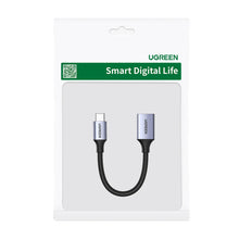 Заредете изображение във визуализатора на галерията – USB C (male) - USB (female) 3.0 OTG cable 0.15m Ugreen US378 - black
