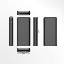Заредете изображение във визуализатора на галерията – Power bank veger t65a - 20 000mah lcd quick charge pd65w black (for laptop also) - TopMag
