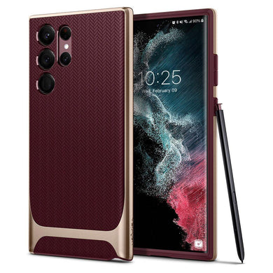 Spigen NEO HYBRID GALAXY S22 ULTRA BURGUNDY - TopMag