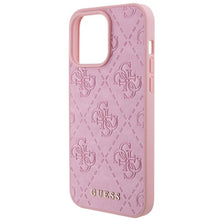 Заредете изображение във визуализатора на галерията – Original faceplate case GUESS GUHCP15LP4EPMP for iPhone 15 PRO (Quilted 4G Classic / pink)
