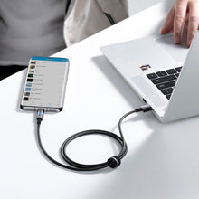 Заредете изображение във визуализатора на галерията – Baseus Explorer Series Auto Power-Off Fast Charging Data Cable USB to Type-C 100W 1m Black - TopMag
