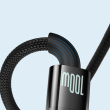 Заредете изображение във визуализатора на галерията – Baseus Explorer Series Auto Power-Off Fast Charging Data Cable USB to Type-C 100W 2m Black - TopMag
