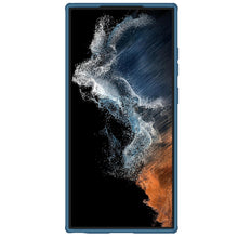Заредете изображение във визуализатора на галерията – Nillkin Super Frosted Shield Pro case for Samsung Galaxy S23 Ultra armored case + phone stand blue
