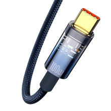 Заредете изображение във визуализатора на галерията – Baseus Explorer Series cable USB - USB Type C 100W 2m blue (CATS000303) - TopMag
