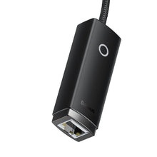 Заредете изображение във визуализатора на галерията – Baseus Lite Series Ethernet Adapter USB-A to RJ45 LAN Port (100Mbps) Black - TopMag
