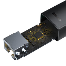 Заредете изображение във визуализатора на галерията – Baseus Lite Series Ethernet Adapter USB-A to RJ45 LAN Port (100Mbps) Black - TopMag
