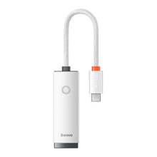 Заредете изображение във визуализатора на галерията – Baseus Lite Series external USB Type C network adapter - RJ-45 (100Mbps) white (WKQX000202) - TopMag
