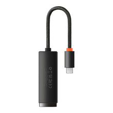 Заредете изображение във визуализатора на галерията – Baseus Lite Series external USB Type C network adapter - RJ-45 1Gbps (1000Mbps) black (WKQX000301) - TopMag
