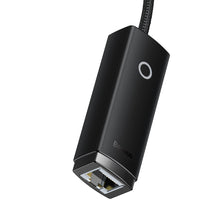 Заредете изображение във визуализатора на галерията – Baseus Lite Series external USB Type C network adapter - RJ-45 1Gbps (1000Mbps) black (WKQX000301) - TopMag

