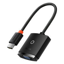 Заредете изображение във визуализатора на галерията – Baseus Lite Series Plug HDMI to VGA Adapter Black (WKQX010001) - TopMag
