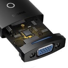 Заредете изображение във визуализатора на галерията – Baseus Lite Series Plug HDMI to VGA Adapter Black (WKQX010001) - TopMag
