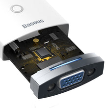 Заредете изображение във визуализатора на галерията – Baseus Lite Series Plug HDMI to VGA Adapter white (WKQX010002) - TopMag
