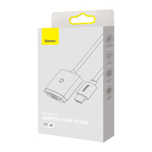 Заредете изображение във визуализатора на галерията – Baseus Lite Series Plug HDMI to VGA Adapter white (WKQX010002) - TopMag
