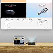 Заредете изображение във визуализатора на галерията – Baseus Lite Series plug adapter HDMI to VGA + mini jack 3.5mm / micro USB power supply white (WKQX010102) - TopMag
