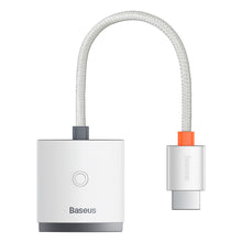 Заредете изображение във визуализатора на галерията – Baseus Lite Series plug adapter HDMI to VGA + mini jack 3.5mm / micro USB power supply white (WKQX010102) - TopMag
