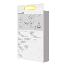 Заредете изображение във визуализатора на галерията – Baseus Lite Series plug adapter HDMI to VGA + mini jack 3.5mm / micro USB power supply white (WKQX010102) - TopMag
